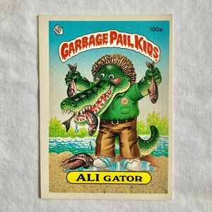 Garbage Pail Kids Card 1986 Topps - 100a Ali Gator (2 available)